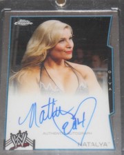 2014 WWE  Topps Chrome Natalya Autograph