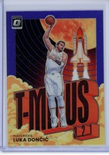 2021-22 Panini Optic T-Minus Purple Prizm #7 LUKA DONCIC Lakers