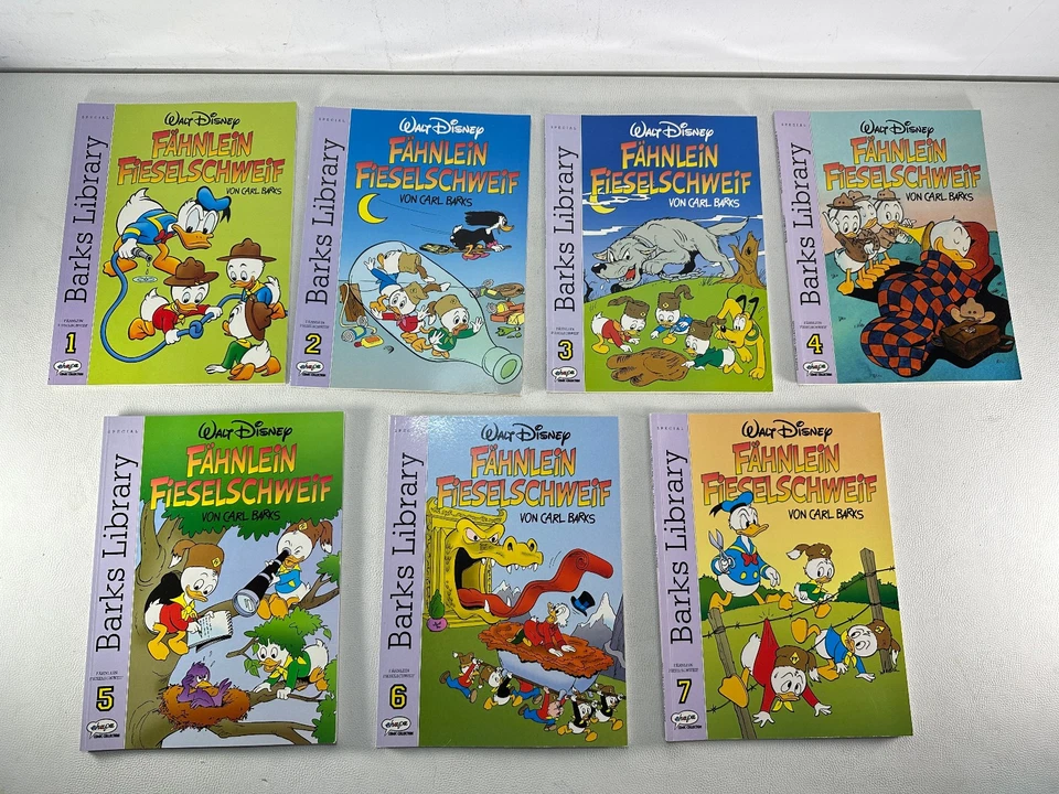 Walt Disney Barks Library Fähnlein Fieselschweif N° 1-7  1.Auflage 2001-05 - Bild 2 von 4