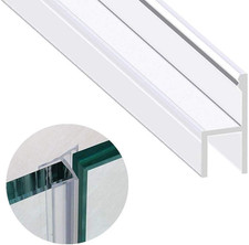 120 Inch Shower Door Seal Strip Frameless Glass Sweep Leak Stopper Clear Fit US