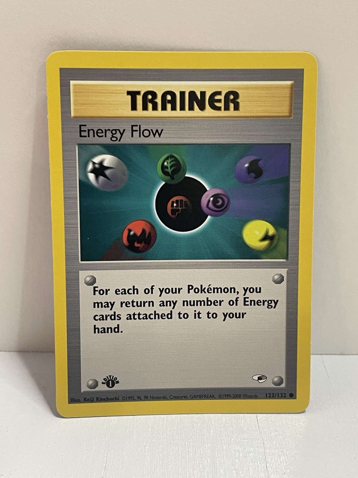 Pokemon WOTC TCG VTG Energy Flow 122/132 Gym Heroes Regular LP