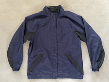 FootJoy DryJoys Golf Full Zip Polyester Mock Neck Jacket Navy Blue Women's M