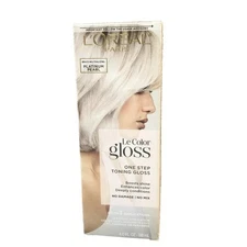 L'Oreal Paris Le Color One Step Toning Hair Gloss Platinum Pearl 4oz. new 23