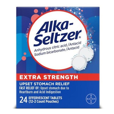 Alka-Seltzer Heartburn Relief Extra Strength Effervescent Tablets, 4-in-1 Relief