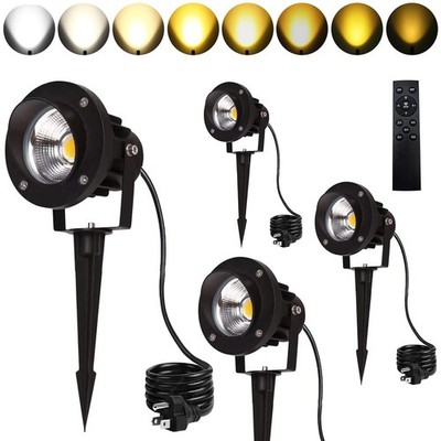 LED Outdoor Spot Lights,120V Landscape Lighting Outdoor Spotlight With Plug C...