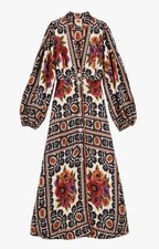 FARM RIO Flower Tapestry Anthropologie Dress Small S 4 NWOT NEW