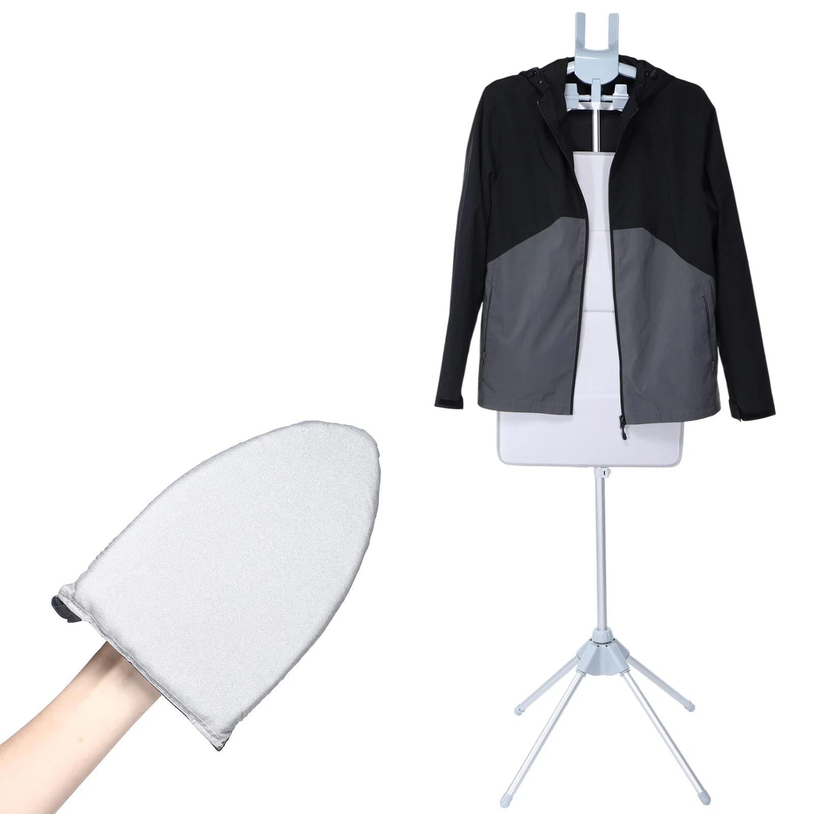 3 Pcs Foldable Steam Board Set Steaming Clothes Steamer Pad Hanging Ironing C...
