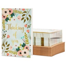 Thinking of You Cards Bulk with Envelopes Floral