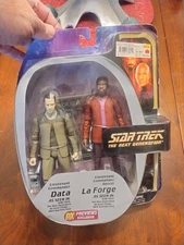 Star Trek DATA & LaFORGE Figure 2 Pack SEALED 2006 Art Asylum Diamond Select