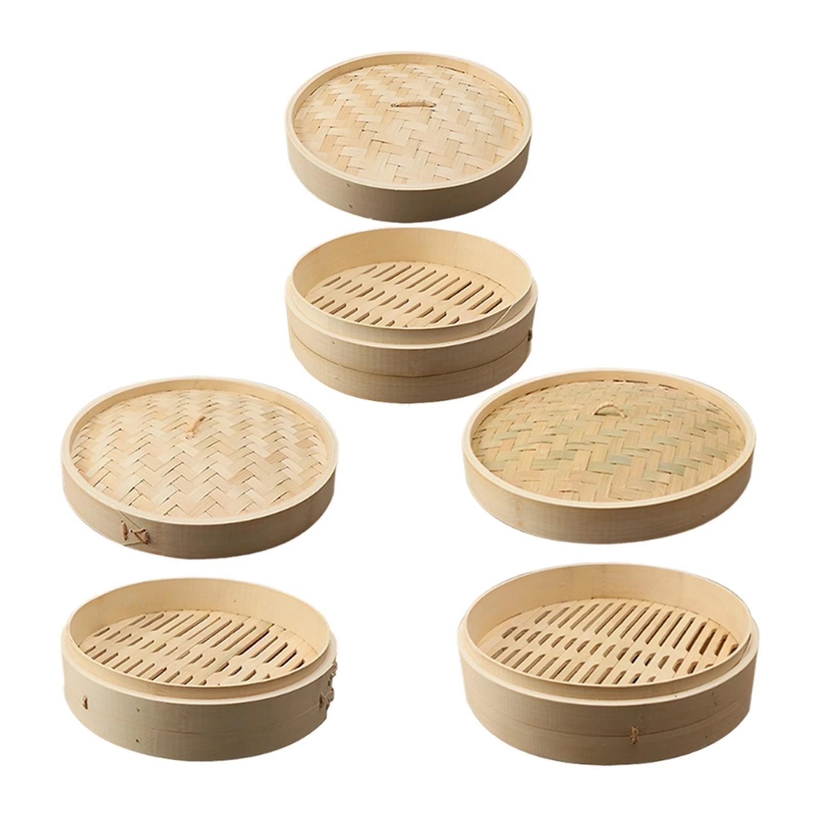 Bamboo Steamer Basket Multiuse Dumpling Steamer for Veggies Desserts Chicken