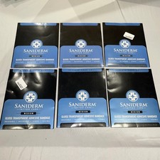 Saniderm Tattoo Care Medium Gloss Transparent Adhesive Bandage 6x8 3ct 6pks