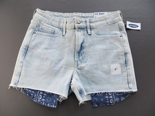 New Old Navy Light Denim Women's Size 4 High Rise Raw Hem Cut-Off O.G.Shorts