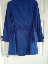 Size 12 Simon Jeffrey Cobalt Blue Trenchcoat