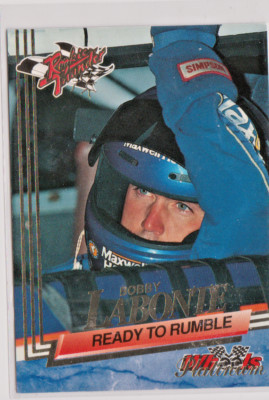 Bobby Labonte Ready to Rumble Wheels ROOKIE THUNDER PLATINUM Card # 81 ...