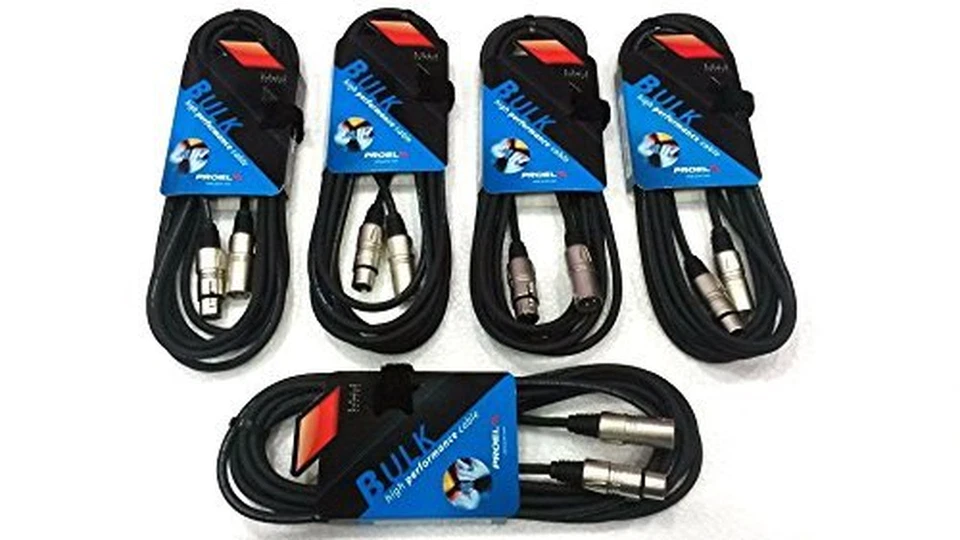 BULK250LU5 Cavo Professionale Audio per Microfono E Casse Monitor; Cannon XLR 3P - Immagine 3 di 4