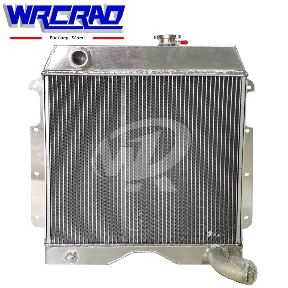 Radiador de camioneta Jeep Willys 1961 1963 2 filas ajuste 1954-1964 6-226 camioneta utilitaria 3,7 L Foto 2 de 4