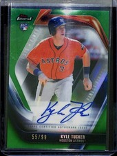 2019 Topps Finest Green Refractor Rookie Autograph #FFA-KT Kyle Tucker 55 of 99
