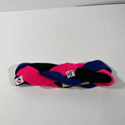 Colorful Braided The Game Knit Winter Headband One Size Fits All NWT