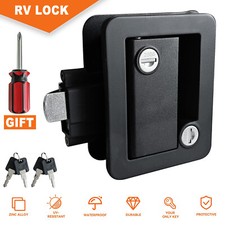 RV Paddle Entry Door Lock Latch Handle Knob D...