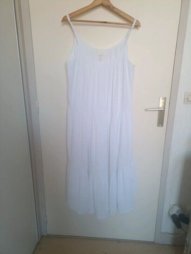 Robe D'été Vintage à Rayures Pastel à Bretelles Taille 44/46 - Neuve Sans étiquettes, Fabrication France