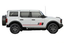 2 PCS Car Side Door Stripes Sticker For Ford Bronco Sport Graphics Vinyl Decals