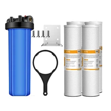 SimPure 20 Inch Whole House Water Filter Housing 4PCS 20" x4.5" CTO Carbon Block
