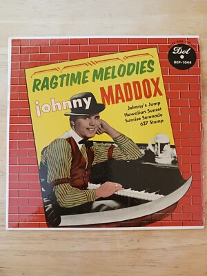 VINYL EP 45 RPM RECORD,RARE JOHNNY MADDOX RAGTIME MELODIES HI FI DOT DEP-1044 EX