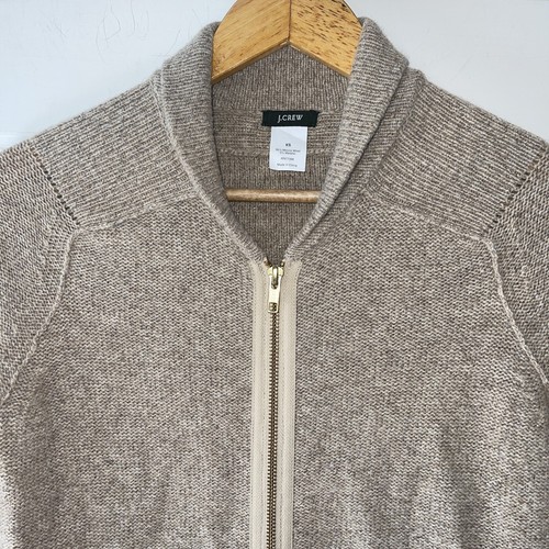 J Crew Sweater Full Zip Cardigan Merino 