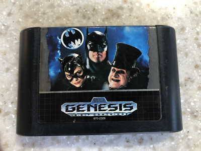 BATMAN RETURNS SEGA GENESIS GAME CARTRIDGE ONLY WORKS WELL NES HQ