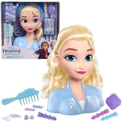 JUST PLAY DISNEY FROZEN 2 BASIC ELSA STYLING HEAD SPIELSET MEHRFARBIG
