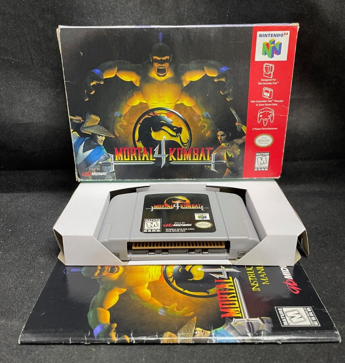 MORTAL KOMBAT 4 Nintendo 64 N64 Game PAL $53.99 - PicClick AU