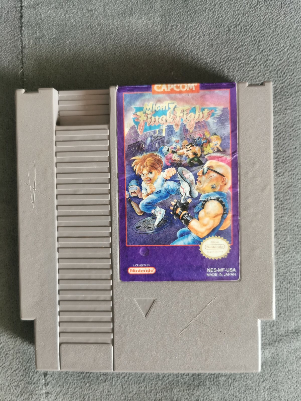 mighty final fight nes,authentic,see pics for details,red description
