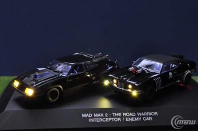 1/43 Autoart, Mad Max 2 Road Warrior Interceptor + Enemy LED tuning by MBW 