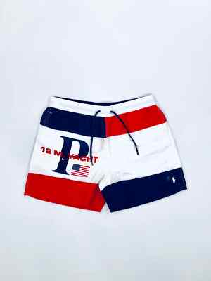 NWT POLO RALPH LAUREN 12M YACHT CLUB SHORTS CHALLENGE SWIMMING TRUNKS