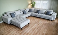 5-Piece Contemporary Fabric Sectional Sofa Set S150L  (Custom made options)