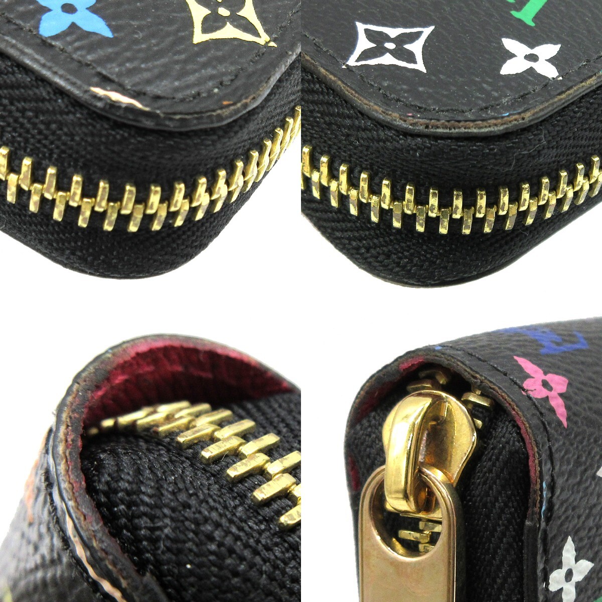 LOUIS VUITTON Zippy Wallet Monogram Multi Black Pink Spain LOUIS VUITTON Zippy Wallet Monogram Multi Black Pink Spain