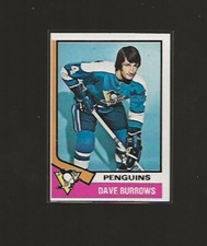 1974-75 TOPPS DAVE BURROWS #241 EX+ HIGHER GRADE