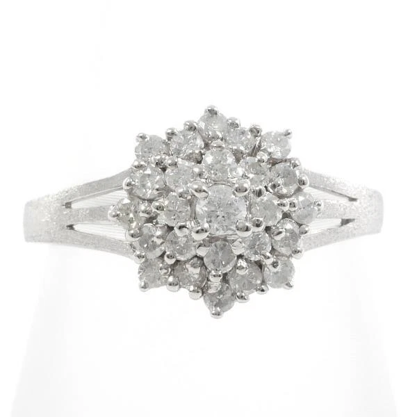 Jewelry Platinum 900 ring 12.5 size Diamond 0.53 About3.3g Free