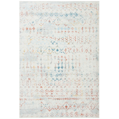 SAFAVIEH Tulum Collection TUL240D Ivory / Pink Rug