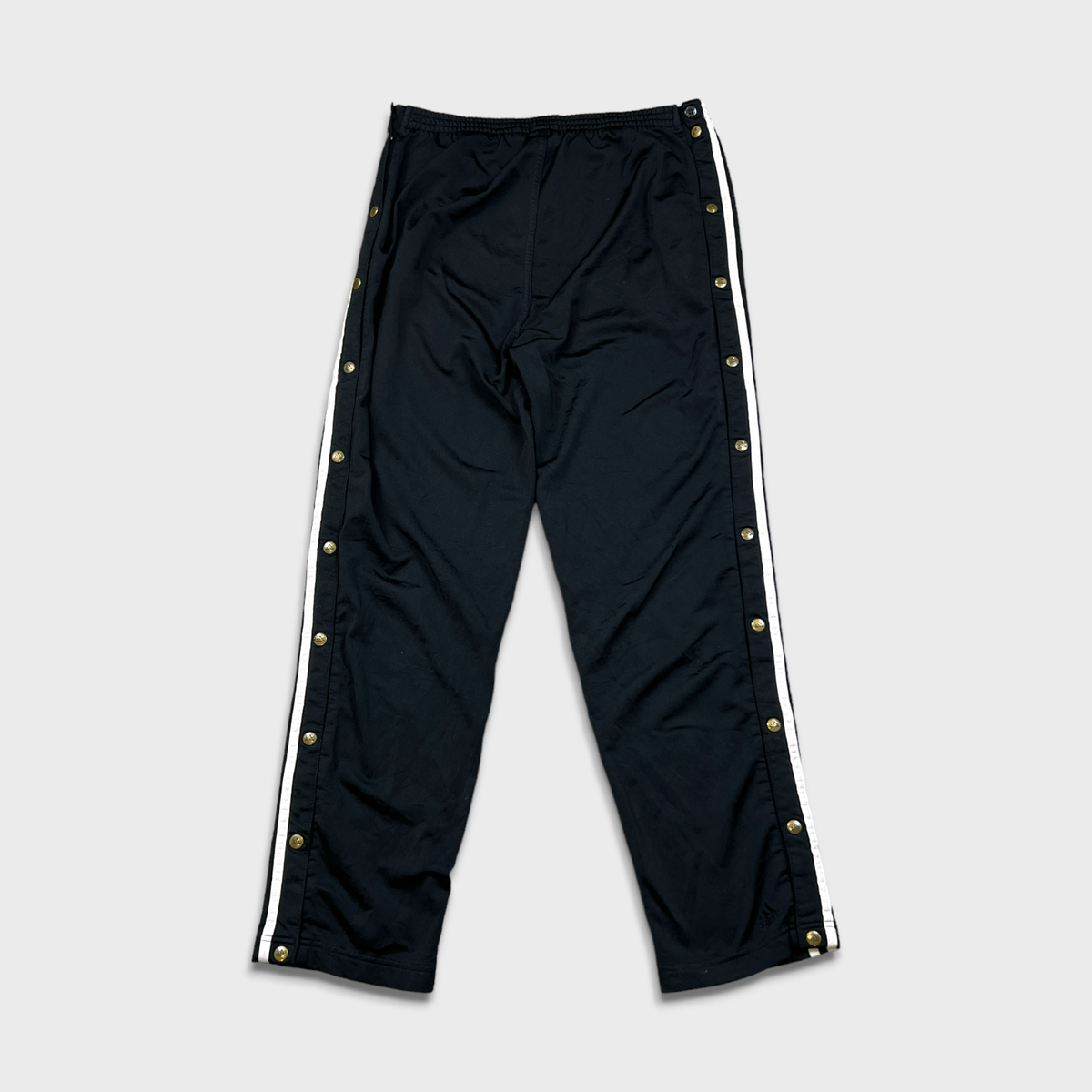 Vintage Adidas Track Pants Mens Large Black Tear Away Athletic Gym
