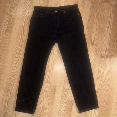 Levis Jeans Herren 550 Relaxed Schwarz 40x32 Vintage 90s Made In USA Black Tag - Bild 2 von 7