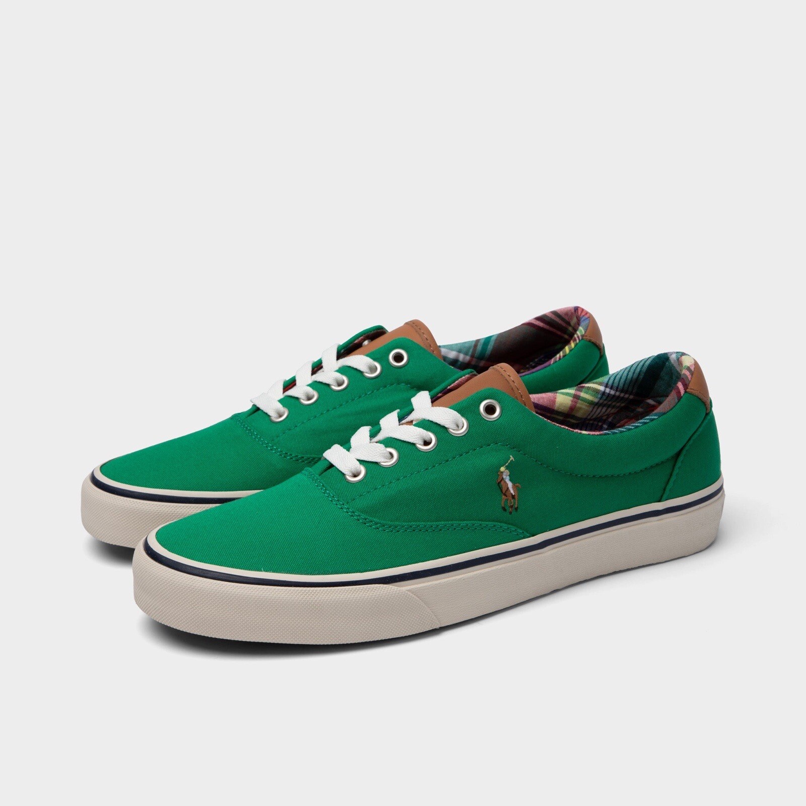 Polo Ralph Lauren Uomo Keaton Pony Verde Sneakers Tela Taglia US 11 NUOVE