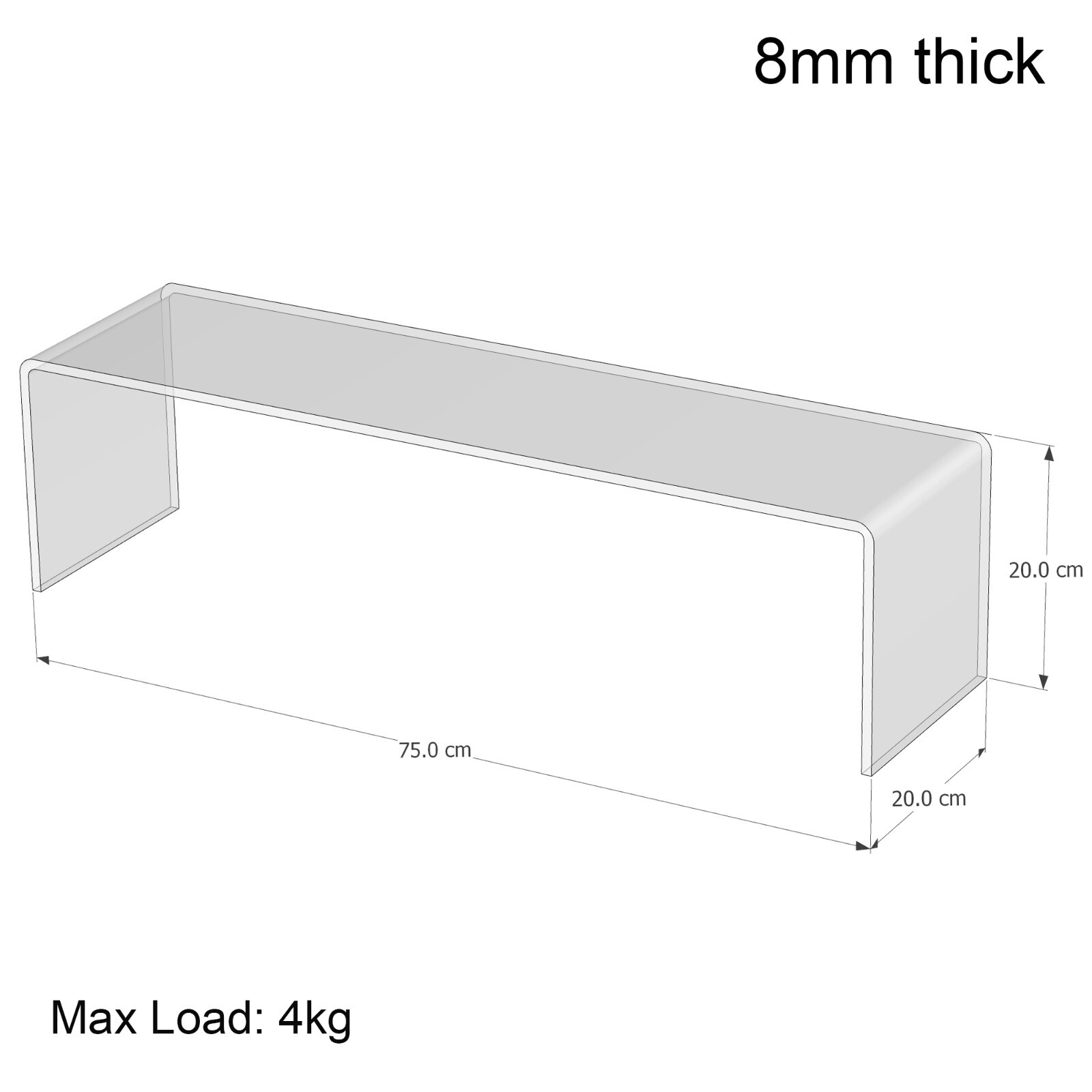 Display Shelves for Ikea Billy Bookcase ,Acrylic Insert Stand Divider ...