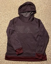 Under Armour Womens L Loose Fit Purple Hoodie Sweatshirt Cold Gear Fleece