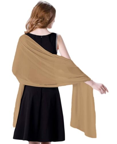 Womens Shawl Party Wraps Evening Dress Bridesmaid Long Scarves for Wedding Li... - Picture 3 of 6