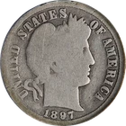 1897-O Barber Dime ANACS G4 Key Date Nice Eye Appeal Nice Strike