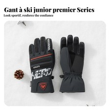 Gants de ski imperméables, coupe-vent, chauds, junior, unisexe