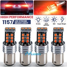 24pcs 1157 Led Tail Brake Stop Reverse Parking Turn Signal Light Bulb Super Red