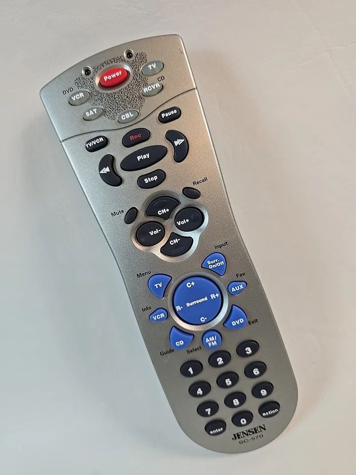Jensen SC-570 Universal Home Theater Remote Control, Clean WORKS fast Shipping  - Image 2 of 4