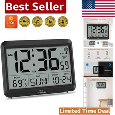 Battery Operated Atomic Clock - Silent, Multi...